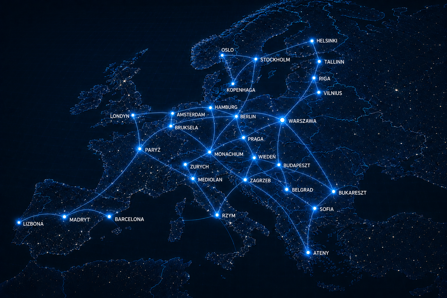 Sieć partnerów AJ Logistic w Europie